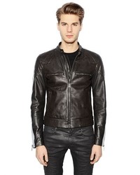 Belstaff Waxed Leather Moto Jacket