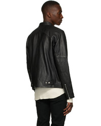 rag & bone Black Articulated Moto Leather Jacket