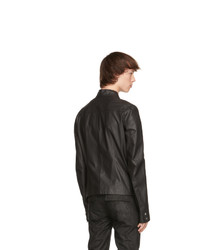 Rick Owens Black Ies Leather Jacket