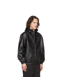 Random Identities Black Leather Jacket