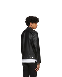 Diesel Black Leather L Boy Jacket