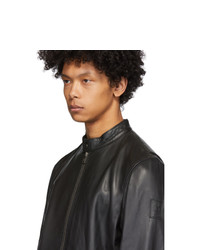 Belstaff Black Leather Reeve Jacket