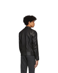 Belstaff Black Leather V Racer 20 Jacket