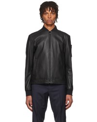 BOSS Black Malba Leather Jacket