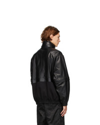 Gucci Black Mix Leather Jacket