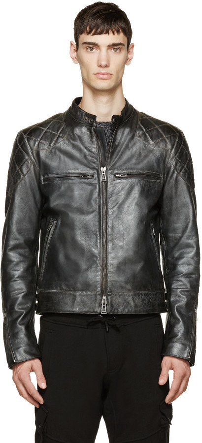 Belstaff Black Vintage Leather David Beckham Edition Jacket, $1,995 ...