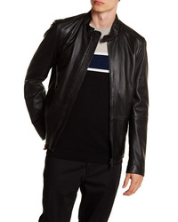 Hugo Boss Boss Nevilo Slim Fit Genuine Leather Jacket