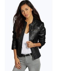 Boohoo Boutique Melody Leather Biker Jacket