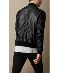 Burberry Brit Nappa Leather Bomber Jacket