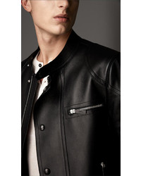 Burberry Bonded Nappa Leather Racer Jacket