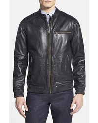 Marc New York By Andrew Marc Larry Leather Bomber Jacket