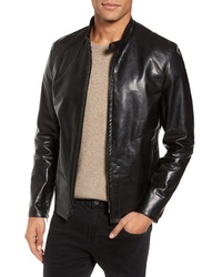 Schott NYC Cafe Racer Unlined Cowhide Leather Jacket