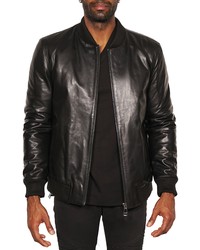 Maceoo Camo Skull Lambskin Leather Jacket