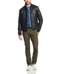 Nudie Jeans Cedric Leather Bomber Jacket