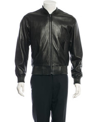 Sandro Classic Leather Bomber Jacket