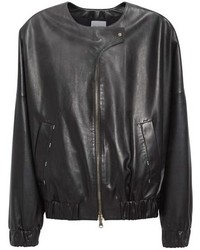 Colovos Leather Bomber Jacket