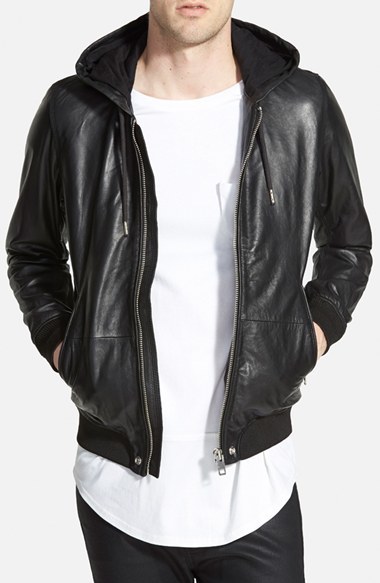 Diesel Akura Hooded Black Leather Jacket | Where to buy & how to wear