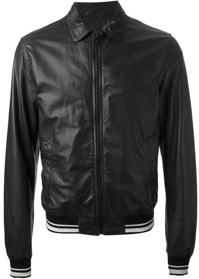 Dolce & Gabbana Striped Hem Bomber Jacket, $2,125 | farfetch.com ...