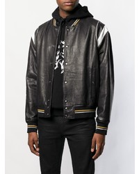 Givenchy Embossed Logo Leather Jacket