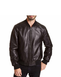 Excelled Leather Excelled Lambskin Bomber Jacket