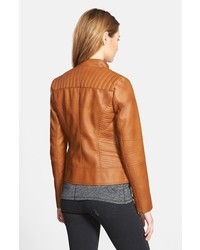 GUESS Faux Leather Scuba Jacket