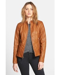 GUESS Faux Leather Scuba Jacket