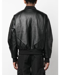 Calvin Klein Jeans Faux Leather Sleeve Bomber Jacket