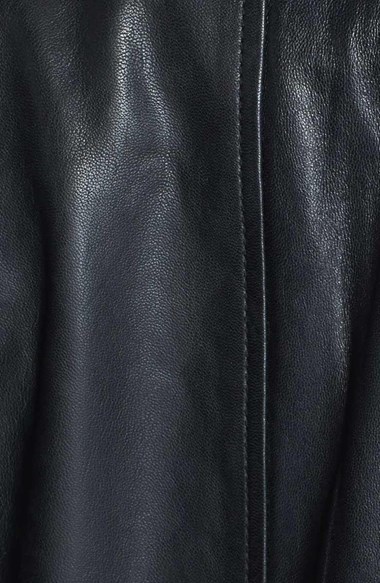 Bernardo Front Zip Leather Scuba Jacket, $398 | Nordstrom | Lookastic