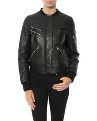 Generation Love Gigi Leather Puffer Bomber Jacket