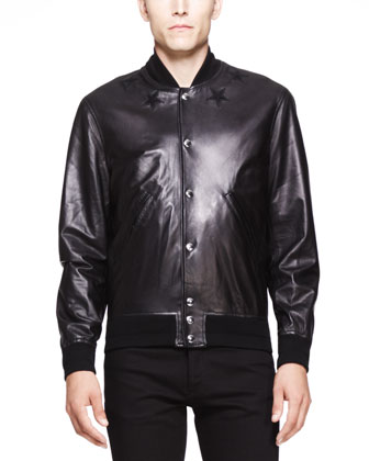 givenchy leather bomber jacket