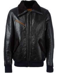 Golden Goose Deluxe Brand Leather Bomber Jacket