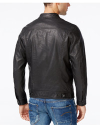 G Star Gstar Faux Leather Bomber Jacket