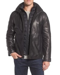 Marc New York Hartz Leather Jacket With
