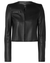 Akris Hasso Cropped Leather Jacket