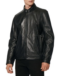 Andrew Marc Hobe Leather Racer Jacket