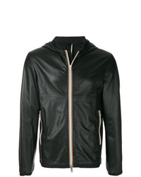Low Brand Hooded Leather Jacket