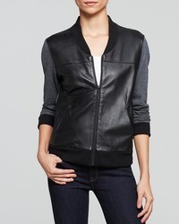 AG Adriano Goldschmied Jacket Channel Leather Bomber