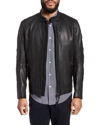 BOSS Jaylo Slim Fit Leather Moto Jacket