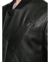 Paul Smith Jeans Leather Bomber Jacket