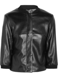 Karl Lagerfeld Joss Faux Leather Bomber Jacket