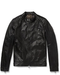 Belstaff Kirkham Tumbled Leather Biker Jacket