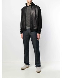 Brioni Knitted Sleeves Jacket