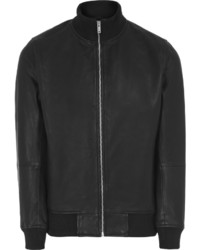 Reiss Knowles Leather Bomber Jacket