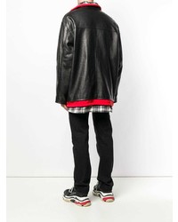 Balenciaga Layered Leather Jacket