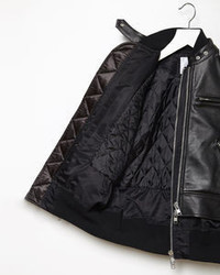 Sacai Layered Leather Moto Jacket