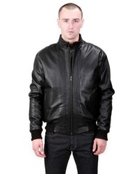 Lb Trading United Face Leather Bomber Jacket