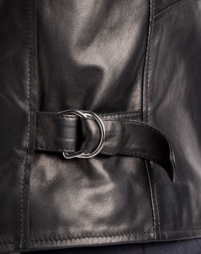 Lanvin Leather Biker Jacket, $3,690 | Lanvin | Lookastic.com