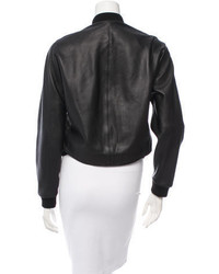 Balenciaga Leather Bomber Jacket