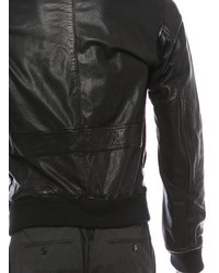 Burberry Leather Bomber Jacket