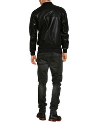 McQ by Alexander McQueen Leather Bomber Jacket